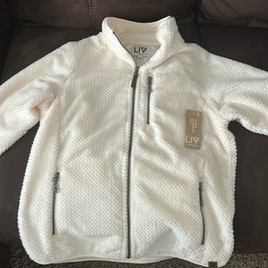 Off white zip up jacket